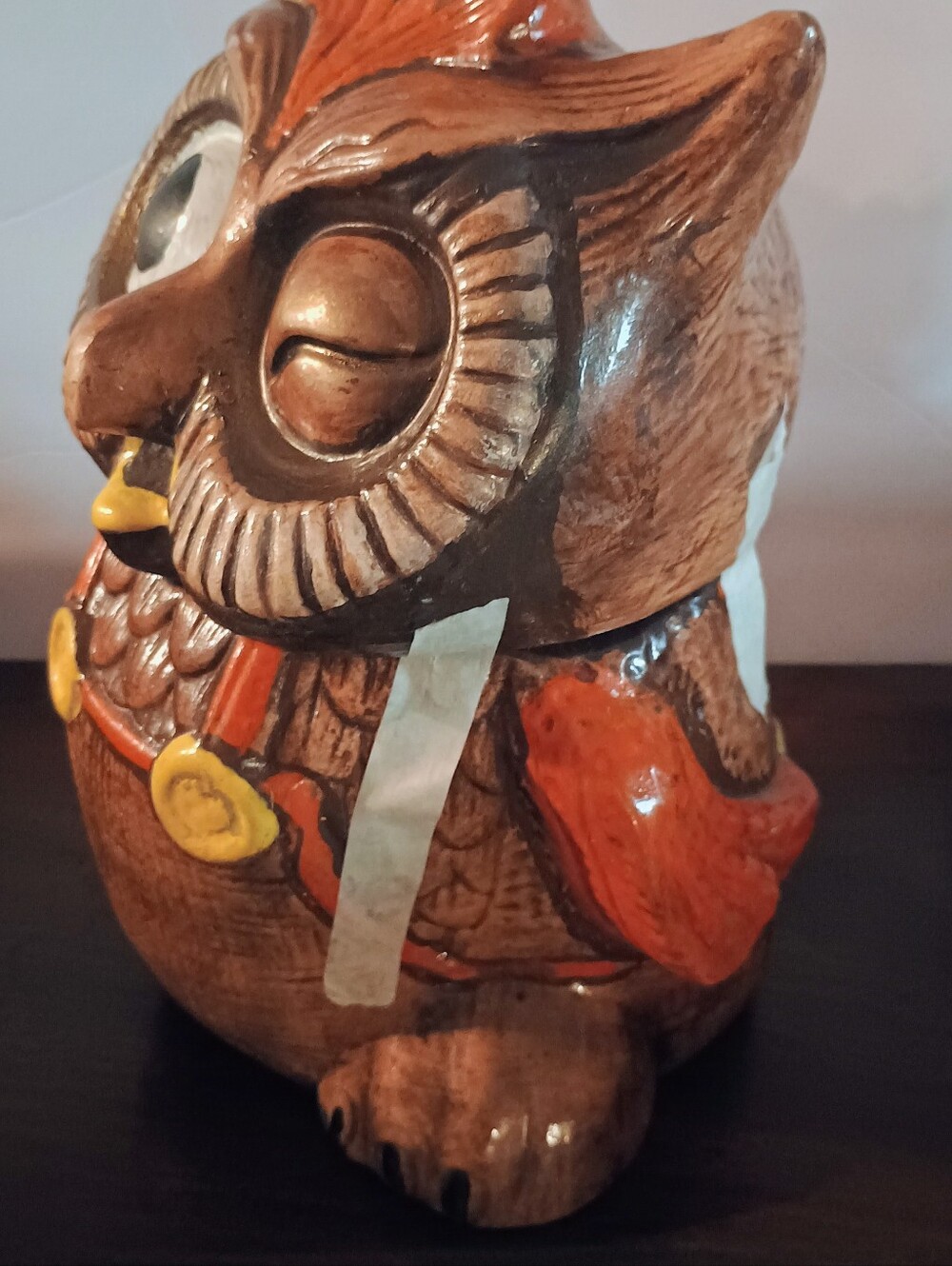 Vintage Kitsch Owl Cookie Jar - Picture 4 of 8